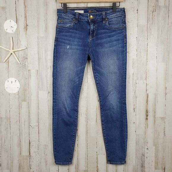 Kut from the Kloth Toothpick Skinny Denim Jeans Blue Size 2s - Picture 1 of 13